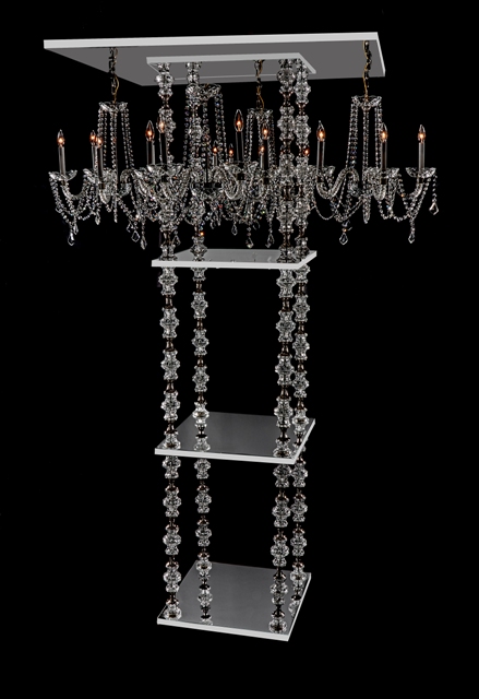 RY1000 Centerpiece with 4 Crystal Chandeliers 100
