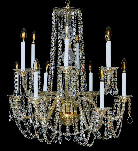 ITEM NO CHAN590 Crystal Chandelier Length 36