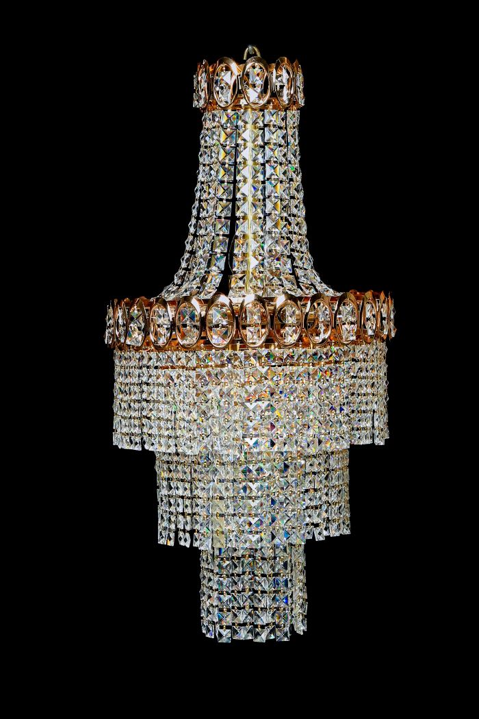 ITEM NO CHAN650 Crystal Chandelier Length 36