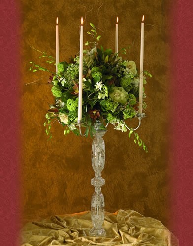 CS 55 RENT BASE: 7 • H T : 31 24% Lead Crystal Candelabra