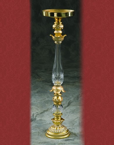 RC 59 RENT BASE:7•HEIGHT:32 Hand cut 24%full lead crystal Holder