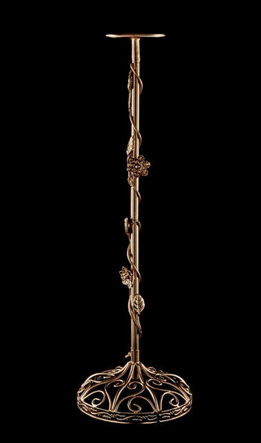 WS99 Gold Leaf Flower Stand Base 8