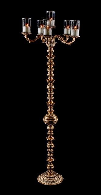 WS757 Gold Traditional Floor Candelabra 68