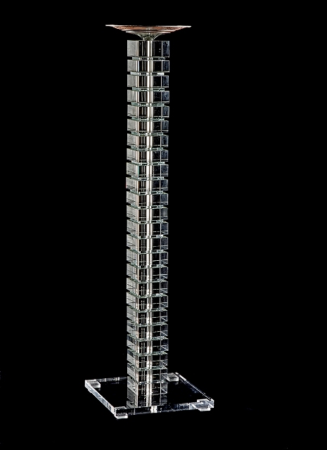 MS43 Modern Square Crystal Flower Stand 45