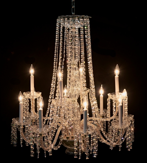 ITEM NO CHAN5 CRYSTAL CHANDELIER  LENGTH 36