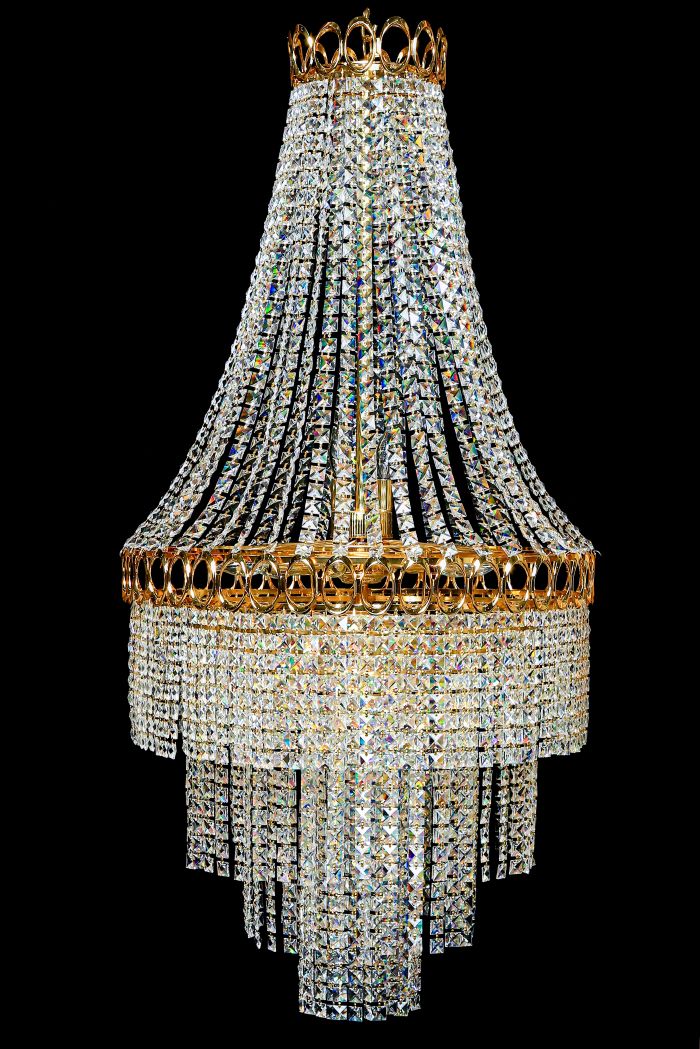 ITEM NO CHAN680 Large Crystal Chandelier Length 60