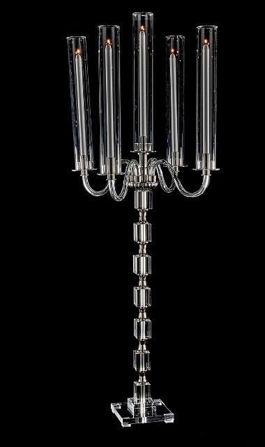 MC57 Modern Block Crystal Candelabra 38