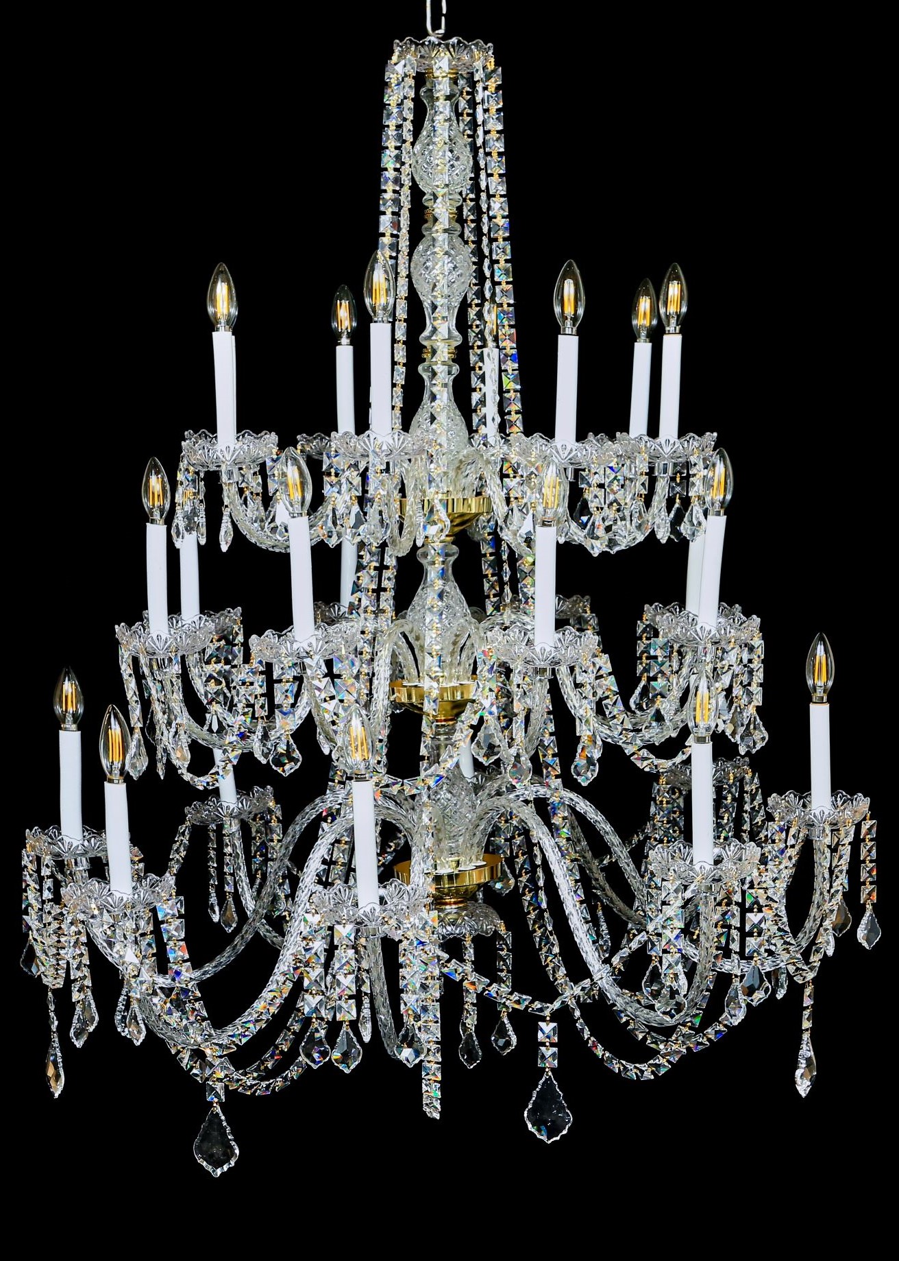 ITEM NO CHAN550  Large Crystal Chandelier Length 48