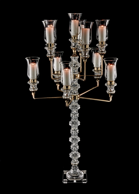 PR90 Gold and Crystal Candelabra 43