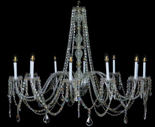 ITEM NO CHAN585 LARGE CRYSTAL CHANDELIER LENGTH 36