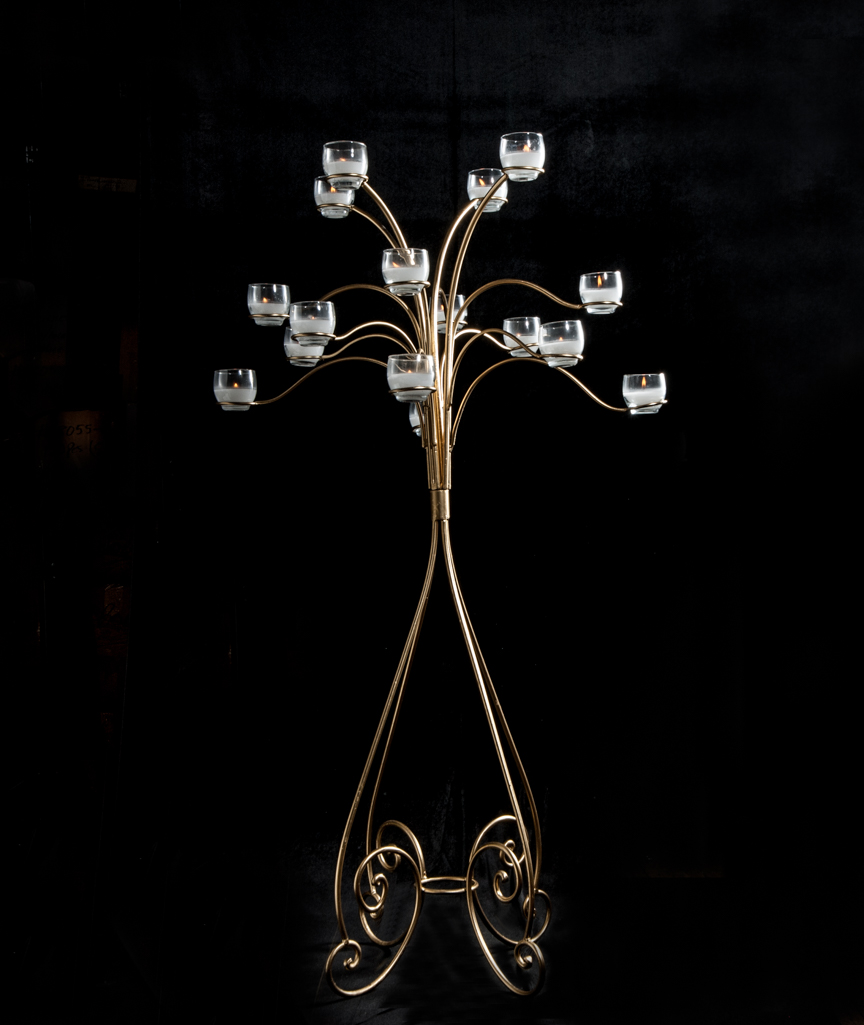 WS 110 BASE: 14 • HEIGHT: 55   Wrought Iron Candelabra