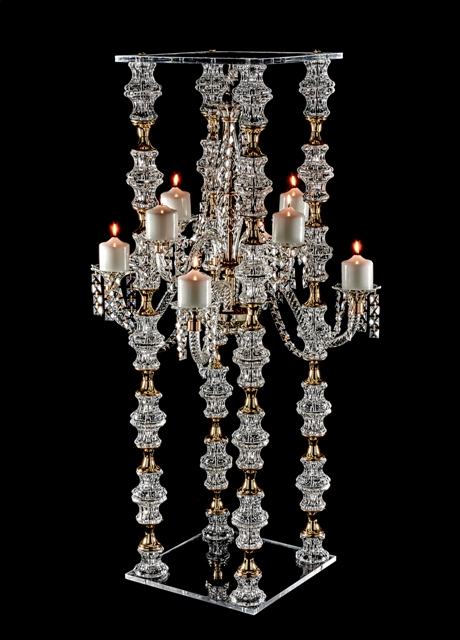 RLC400 Crystal Pedestal w/ Chandelier 47