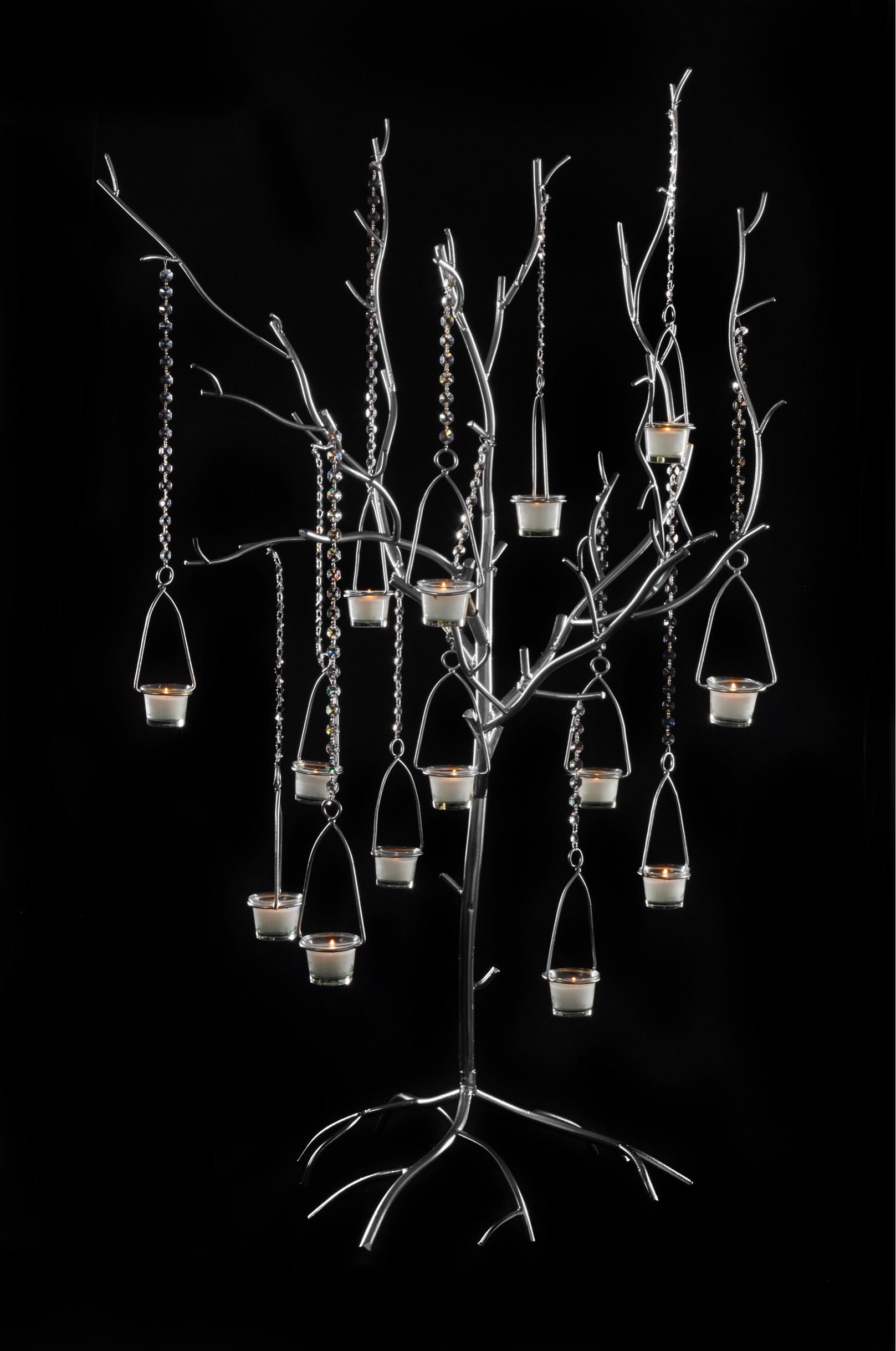 TB100 Timber Silver Tree Candelabra 20