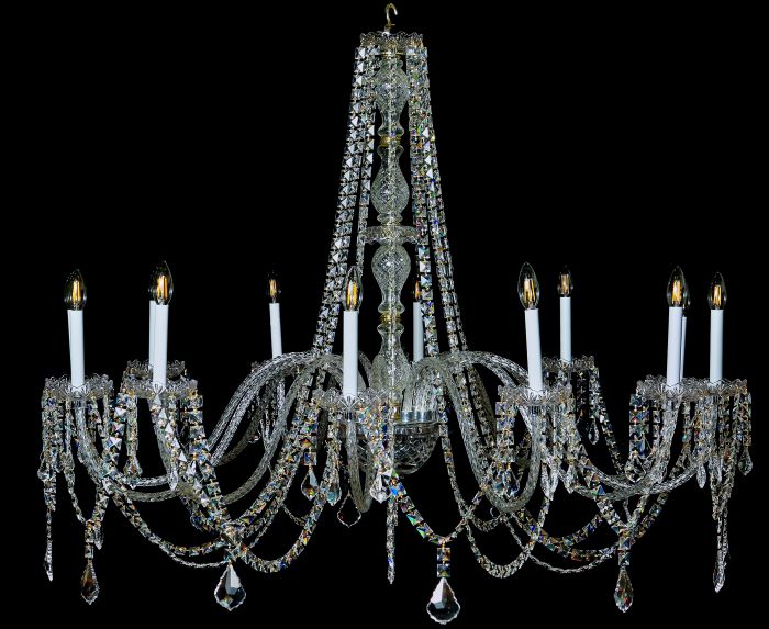ITEM NO CHAN580 Large Crystal Chandelier Length 48