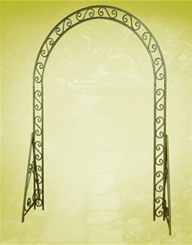 ARCH  WIDTH :  64  HEIGHT : 91  Wrought  Iron  Gold  Finish
