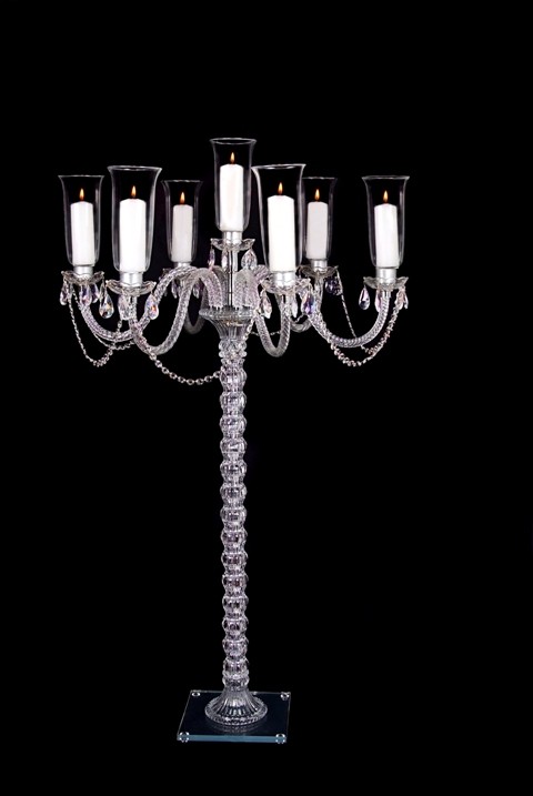 CS 70-7 CANDEL  ARM CRYSTAL CANDELABRA BASE 10
